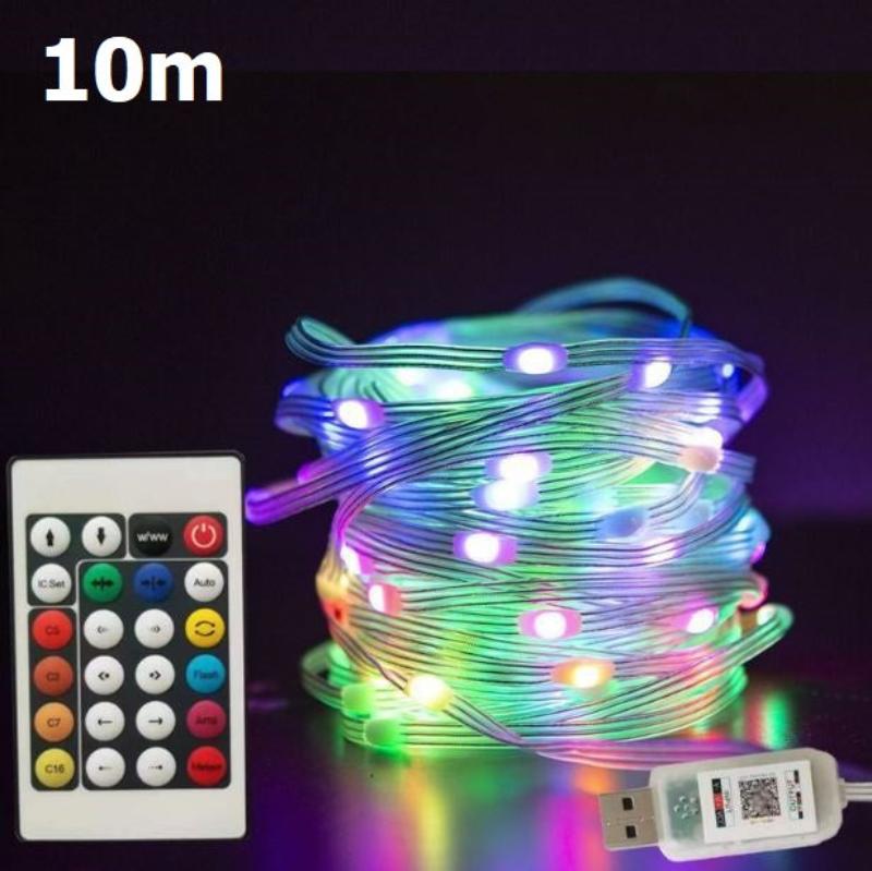 Ledsen™ StringLight: Barevné LED Řetězové Lampy S Dálkovým Ovládáním