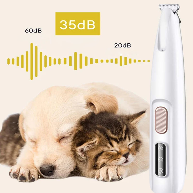 DogCatFri™ PetTrimmer: Zastřihávač srsti pro domácí zvířata s LED světlem