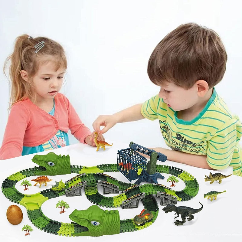 Kletshuts™ FlexibleTrack - Flexibilní železniční dráha hračková sada