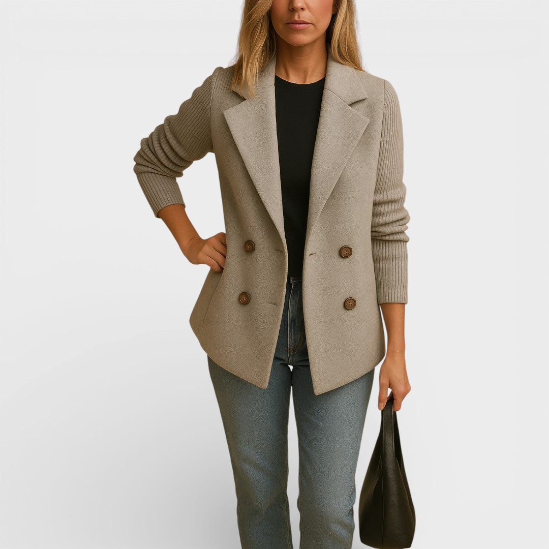 Lucile - Blazer s Pletenými Rukávy