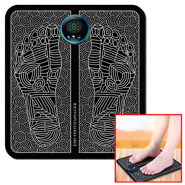 EMS masážní podložka na nohy – 3 režimů, 4 úrovně intenzity | FOOTPAD