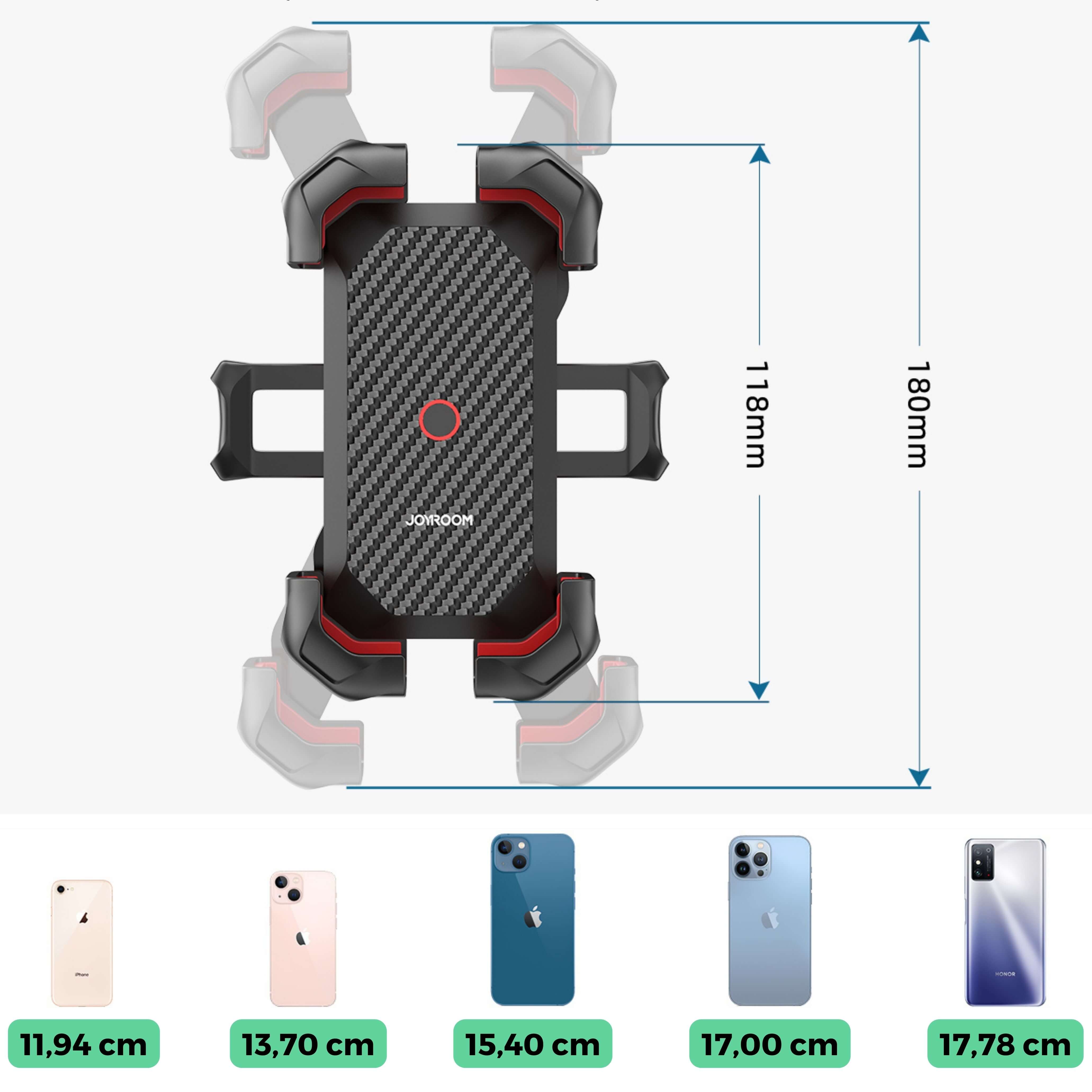 360° SmartBike Držák na telefon pro všechny smartphony