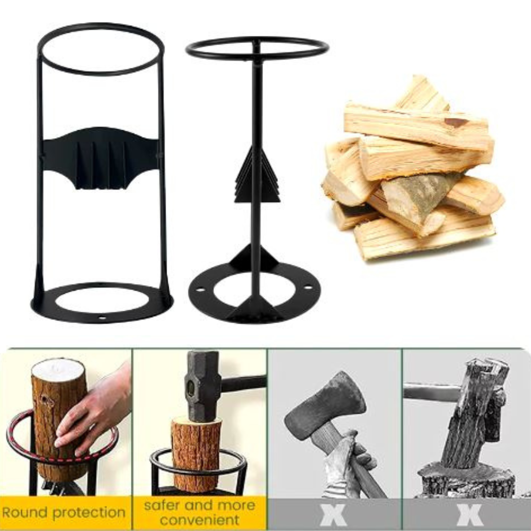 WoodSplitter - Přenosný Litinový Rozdělovací Stroj na Dřevo