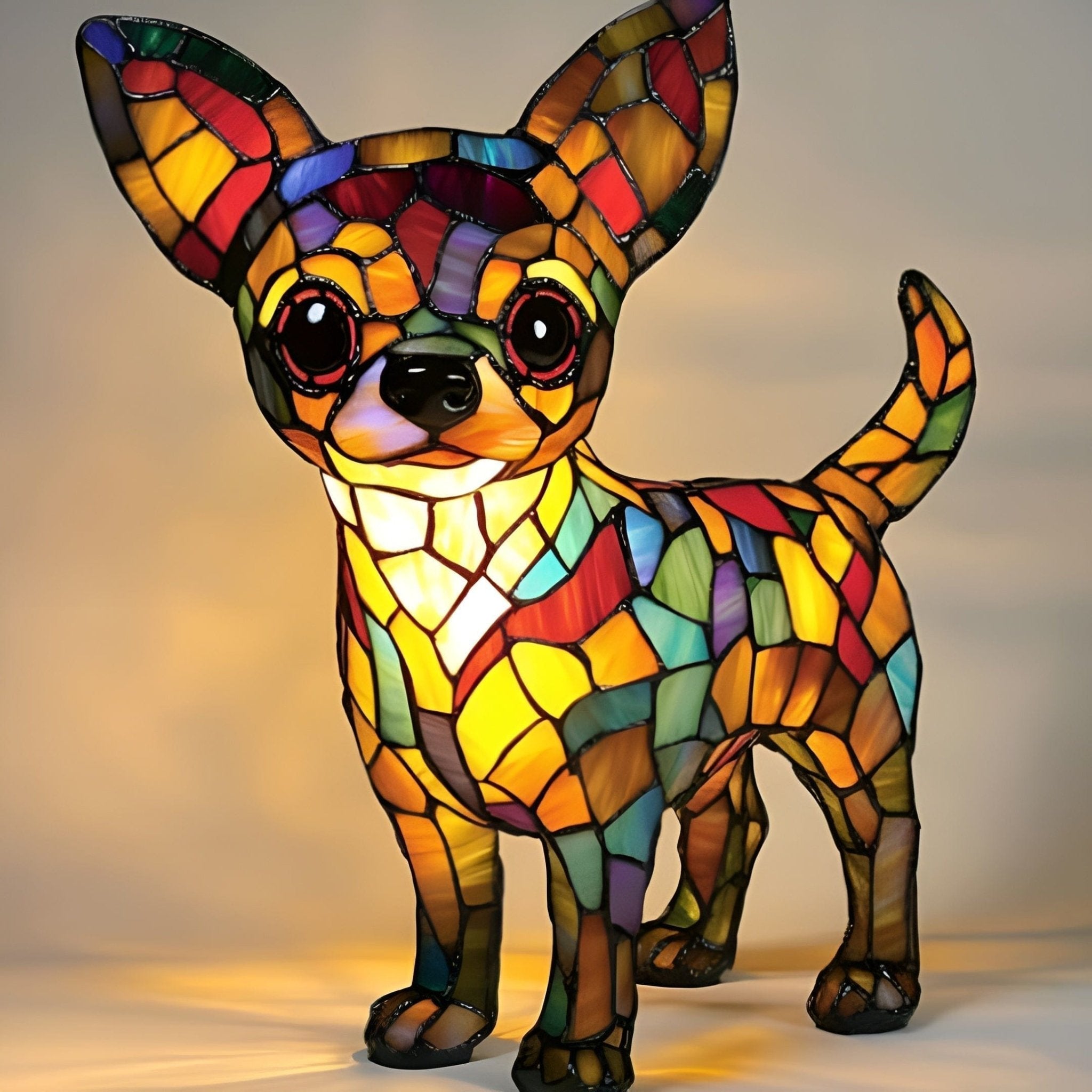 Animal Glow™ | Ručně vyráběná barevná skleněná lampa