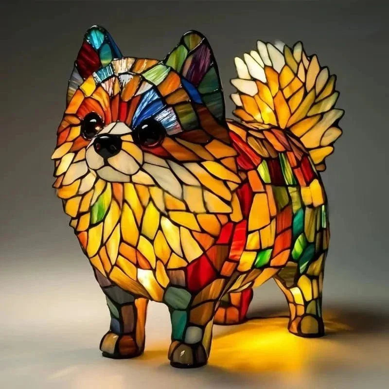 Animal Glow™ | Ručně vyráběná barevná skleněná lampa