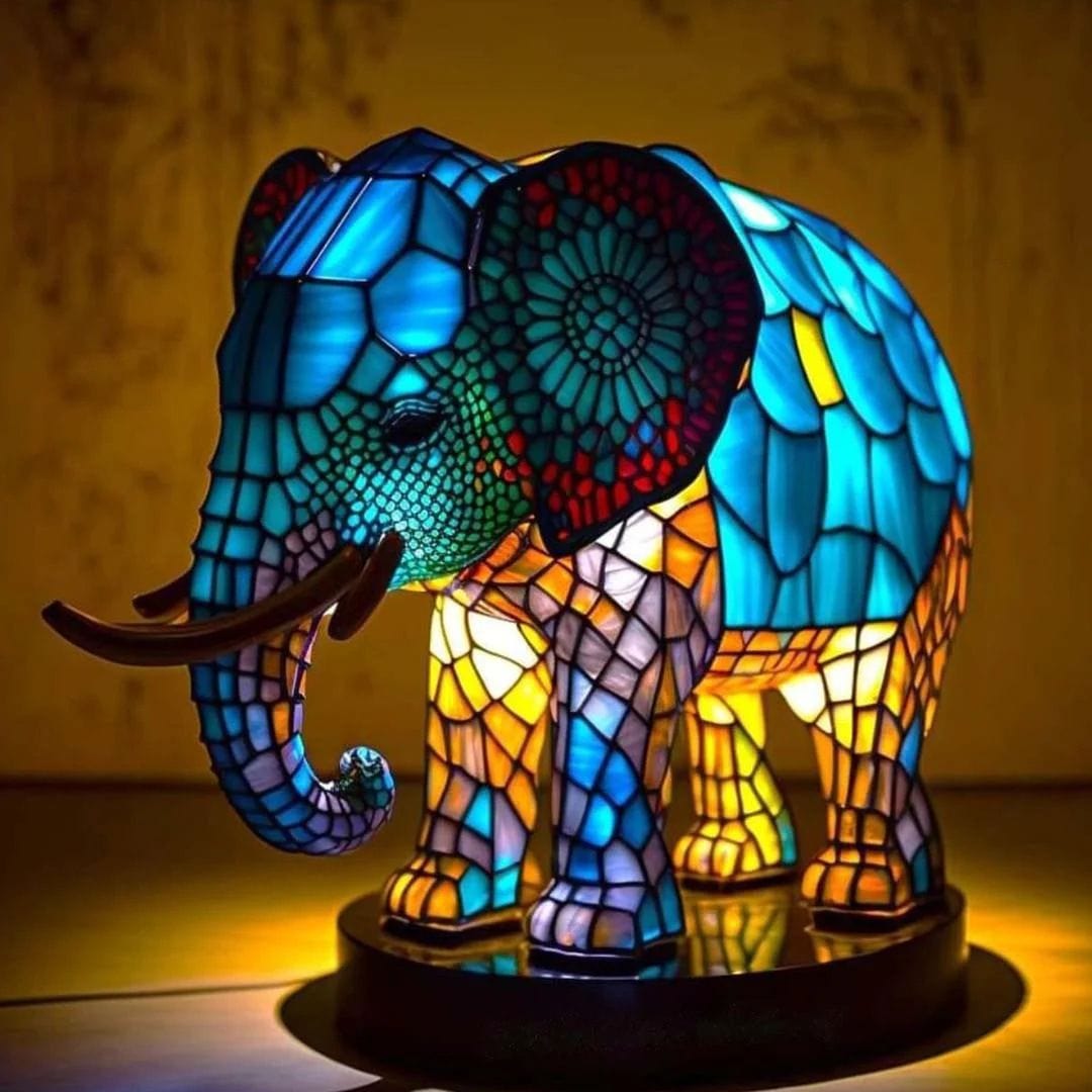 Animal Glow™ | Ručně vyráběná barevná skleněná lampa