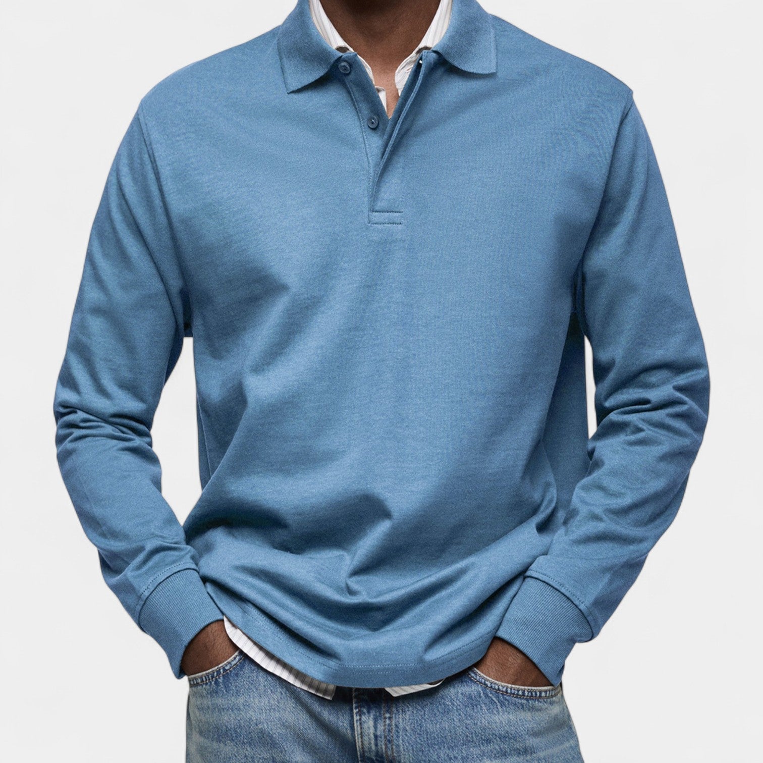 Tomáš – Elegantní penské polo s dlouhým rukávem