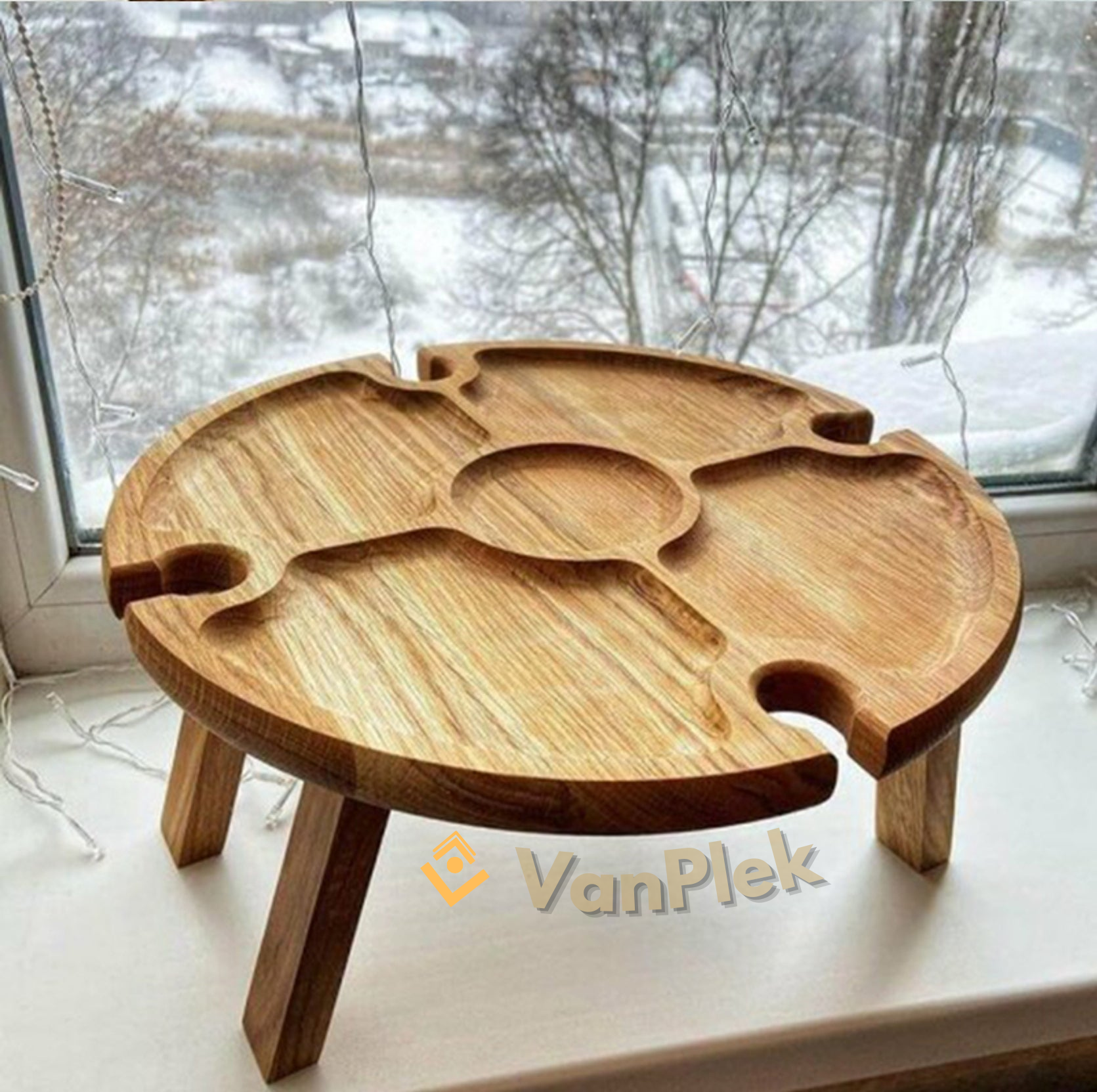 UltiFurni® WoodenFold - Dřevěný skládací stůl
