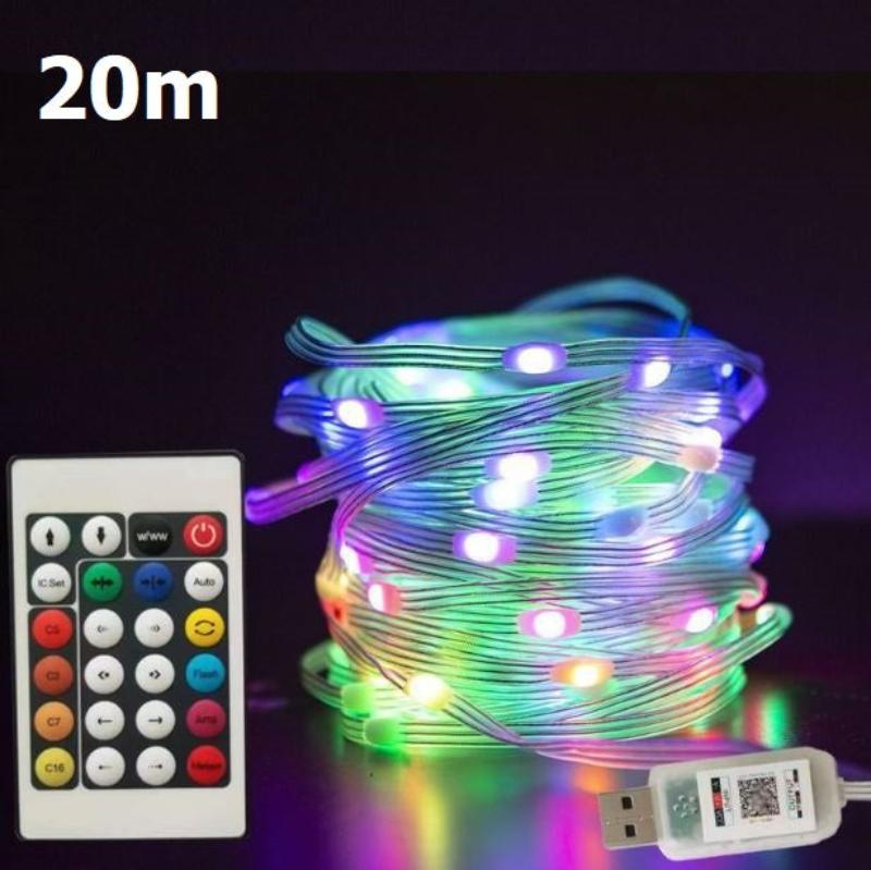 Ledsen™ StringLight: Barevné LED Řetězové Lampy S Dálkovým Ovládáním