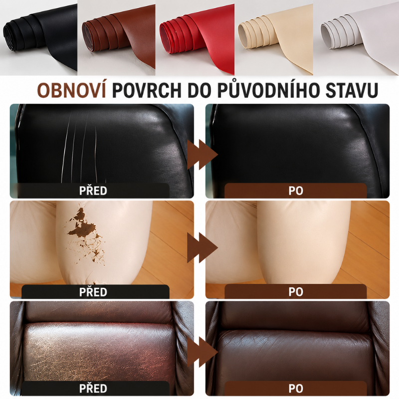 Samolepicí opravná záplata na kůži