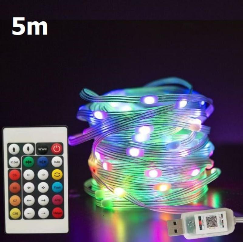 Ledsen™ StringLight: Barevné LED Řetězové Lampy S Dálkovým Ovládáním