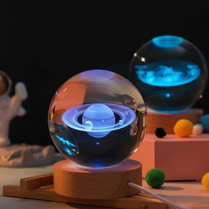 Ledsen™ CrystalBall - 3D Sluneční soustava Křišťálová koule s LED světlem