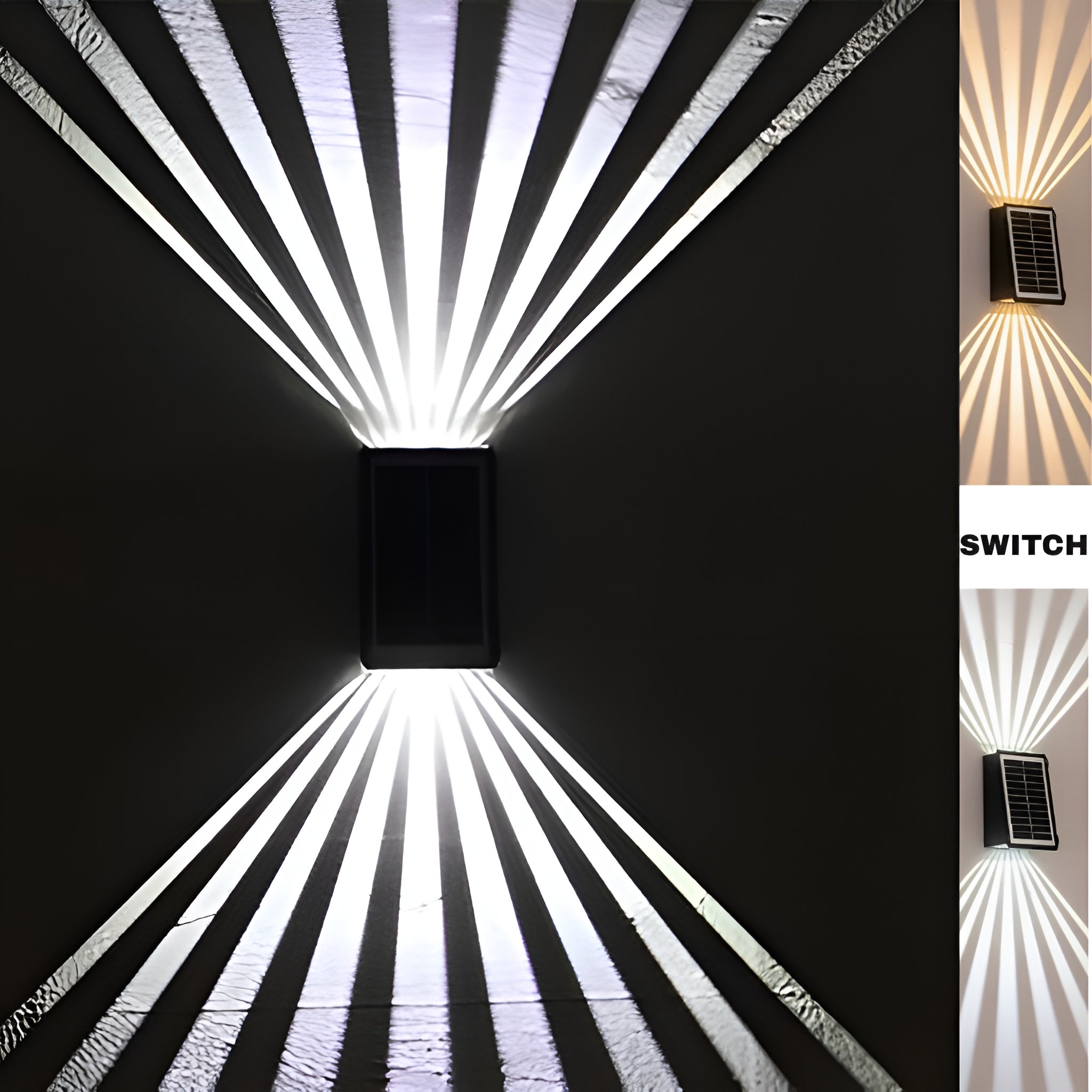 Ledsen™ WallLight: Solární Dvojitý Stín Murové Světlo