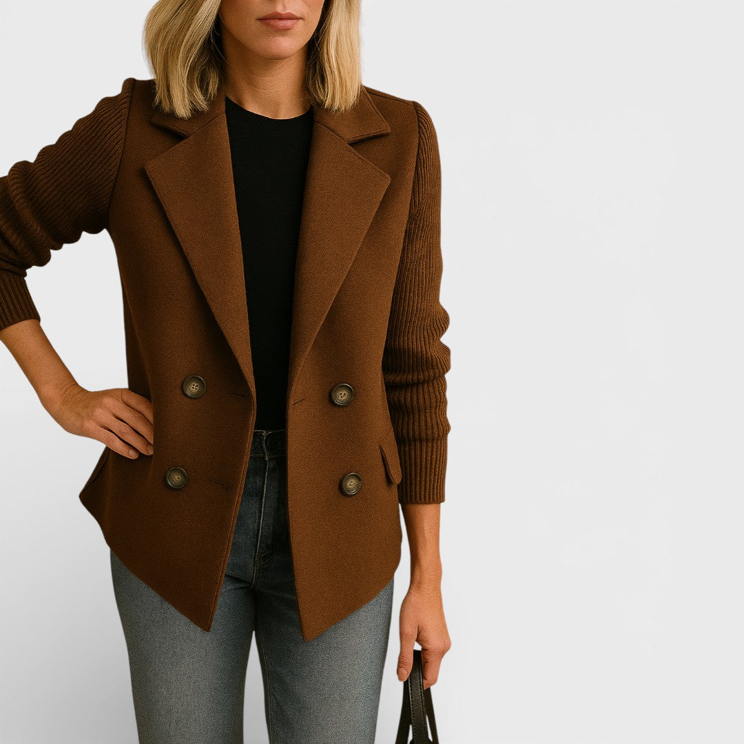 Lucile - Blazer s Pletenými Rukávy