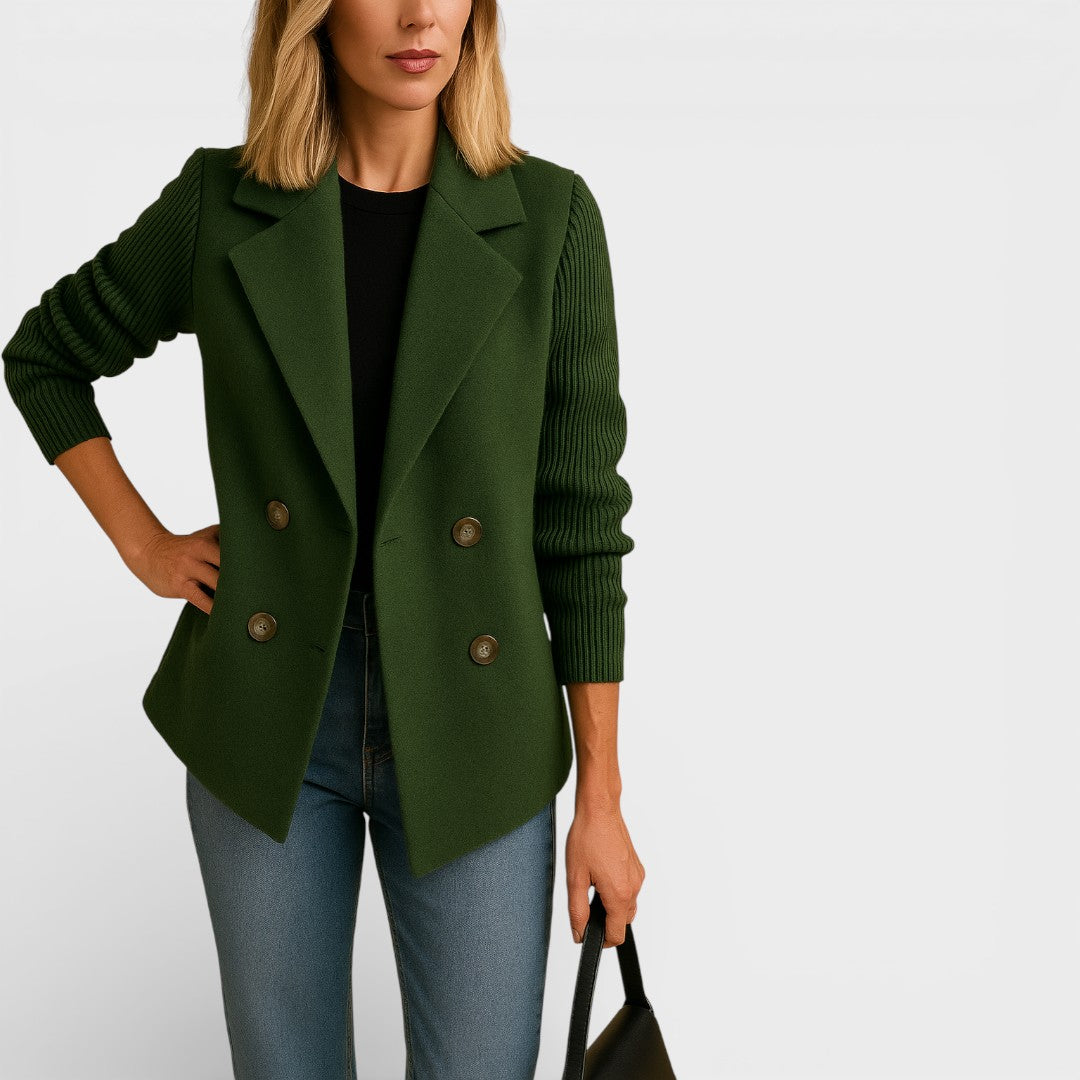 Lucile - Blazer s Pletenými Rukávy