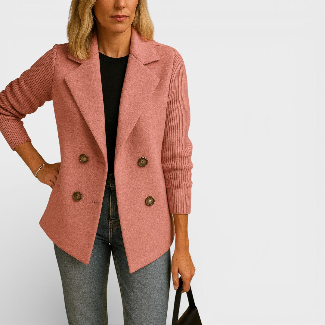Lucile - Blazer s Pletenými Rukávy