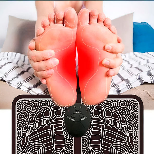 EMS masážní podložka na nohy – 3 režimů, 4 úrovně intenzity | FOOTPAD