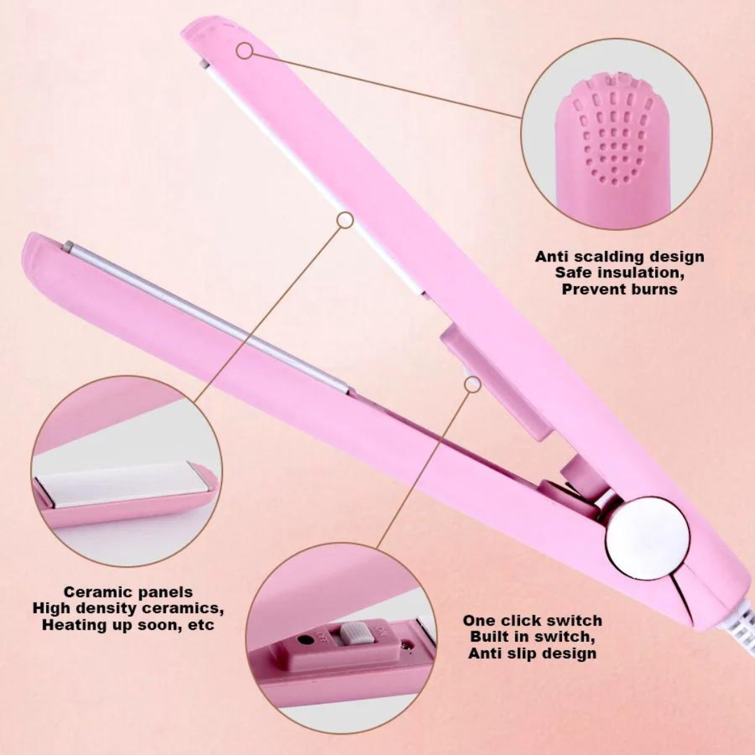 Rose® MiniCurler: Keramická Mini Kulma A Žehlička Na Vlasy