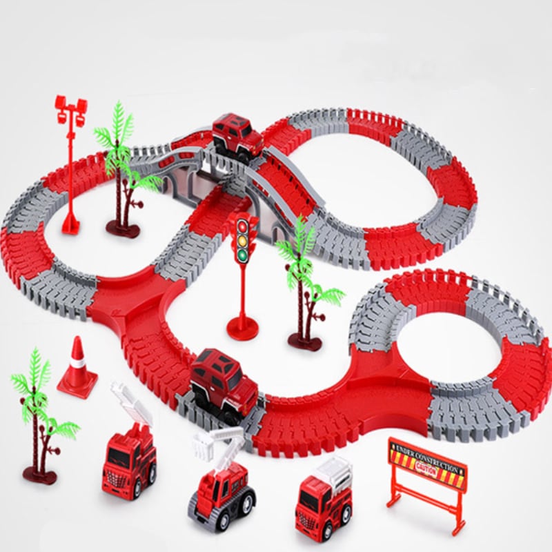 Kletshuts™ FlexibleTrack - Flexibilní železniční dráha hračková sada