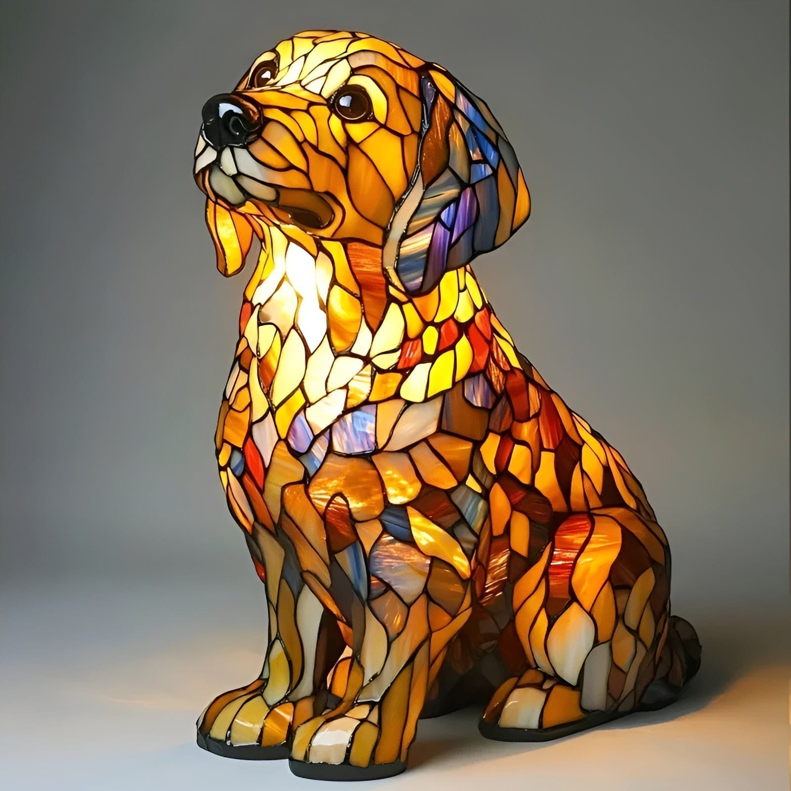 Animal Glow™ | Ručně vyráběná barevná skleněná lampa