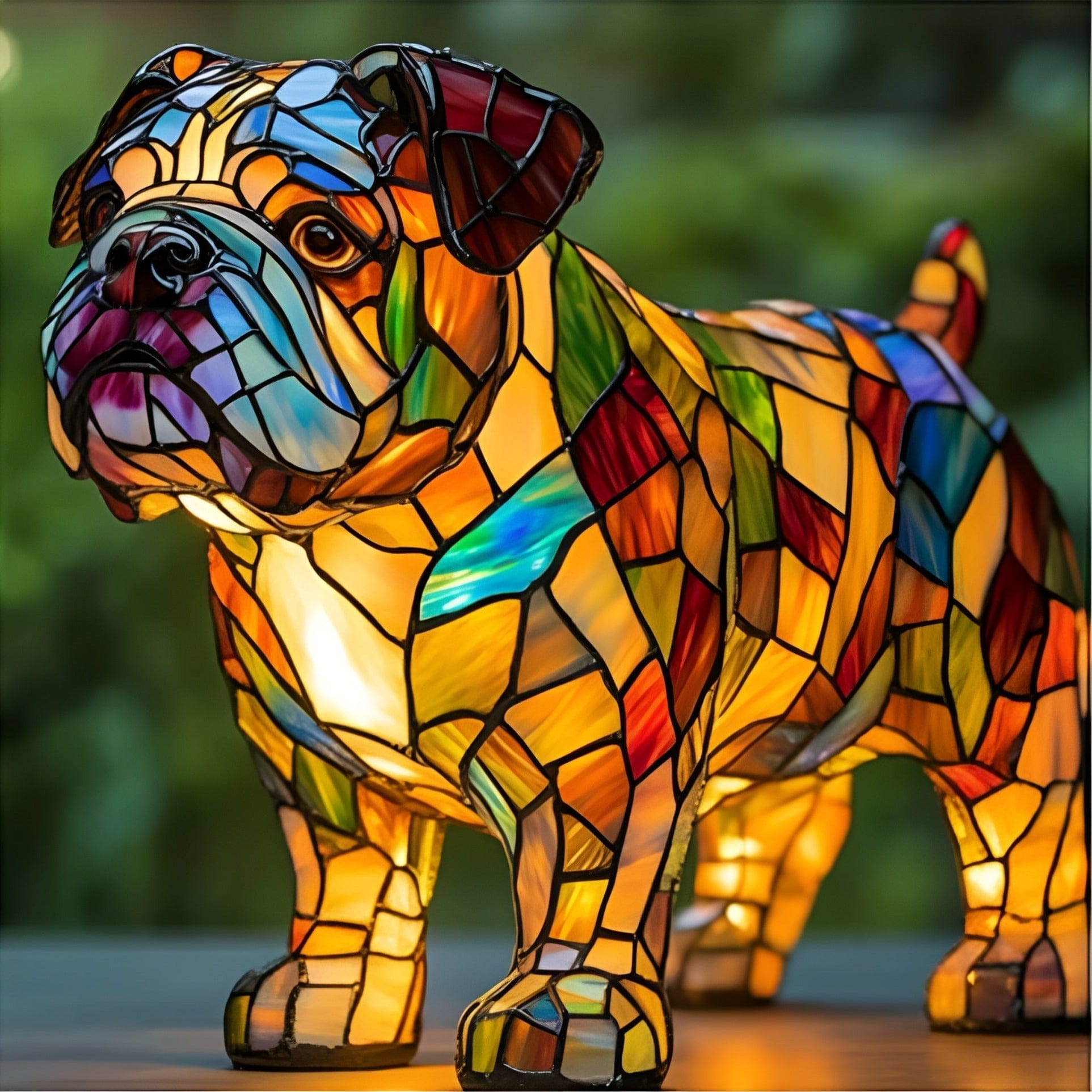 Animal Glow™ | Ručně vyráběná barevná skleněná lampa