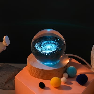 Ledsen™ CrystalBall - 3D Sluneční soustava Křišťálová koule s LED světlem