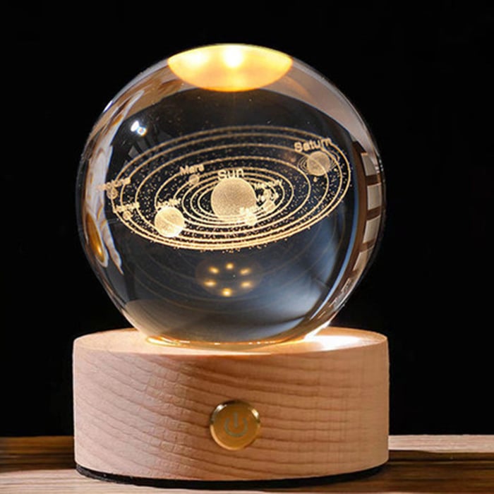 Ledsen™ CrystalBall - 3D Sluneční soustava Křišťálová koule s LED světlem