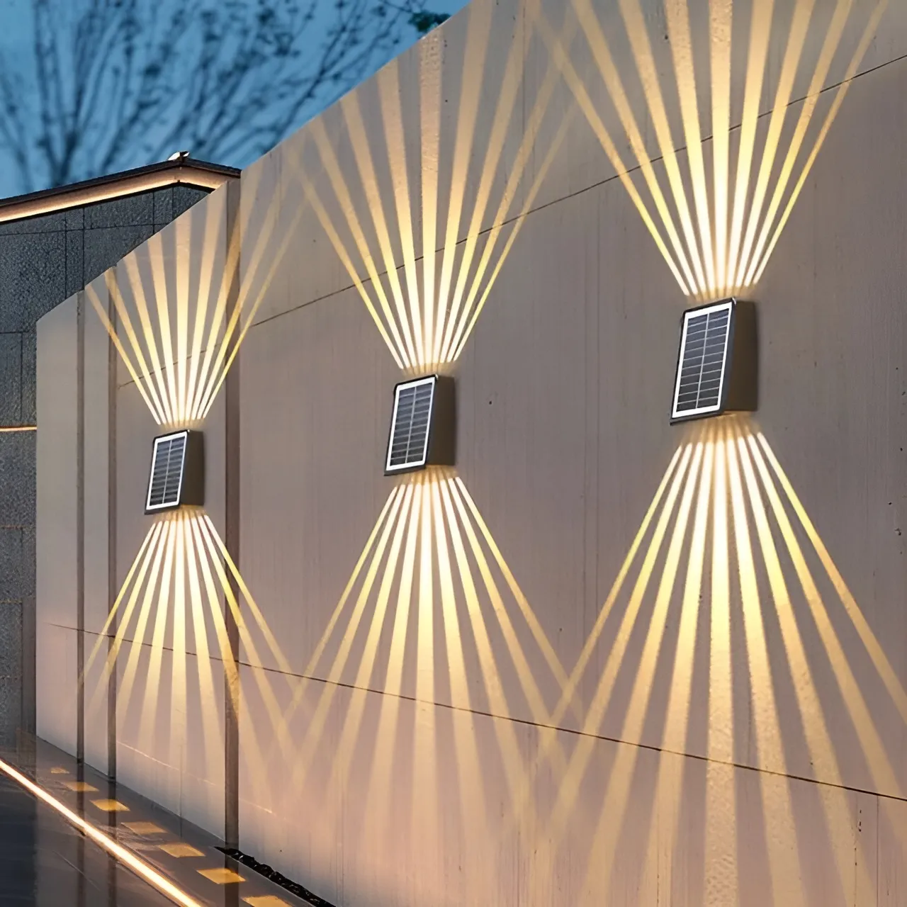 Ledsen™ WallLight: Solární Dvojitý Stín Murové Světlo